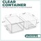 Sorbus Acrylic Storage Containers with Pull-Out Drawers - 4 Pack, 4.4” Clear Tall Stackable Drawer Organizers